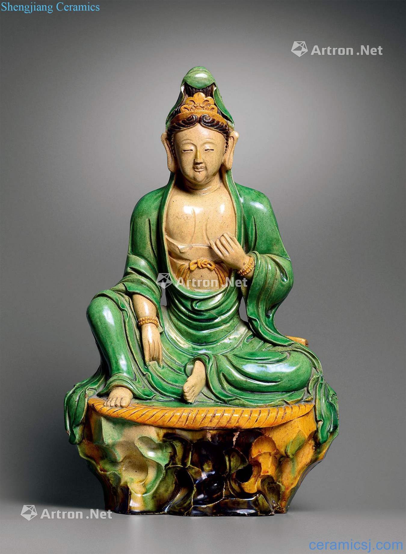 Ming Three-color guanyin cave
