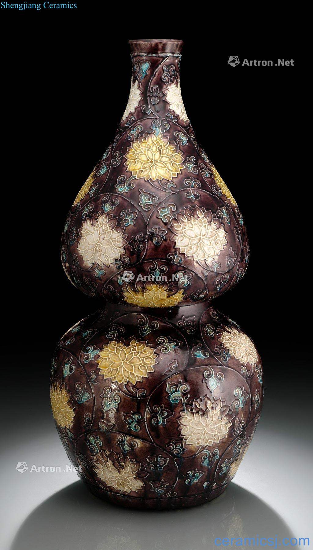 Ming dynasty in the 16th century Lotus flower grain bottle gourd