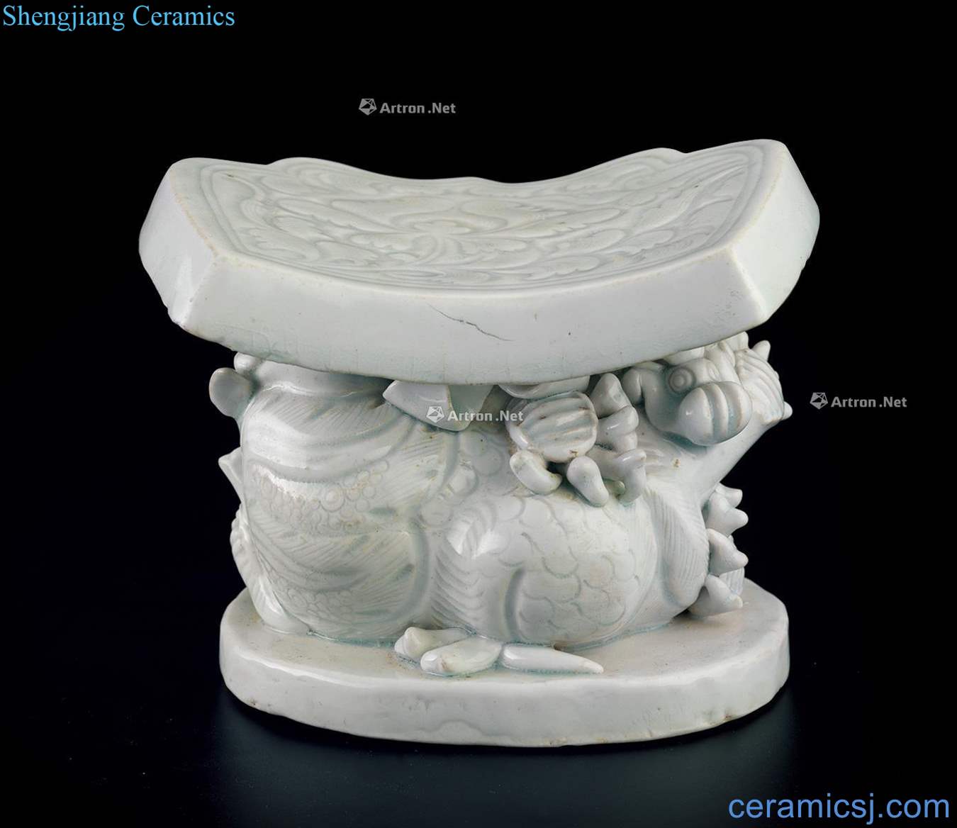 The song dynasty Left kiln double lion pillow