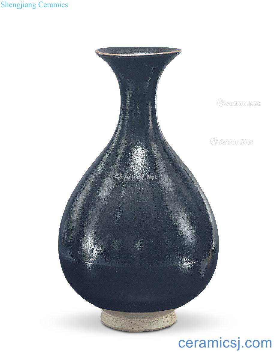 The song dynasty Shanxi black glaze okho spring bottle