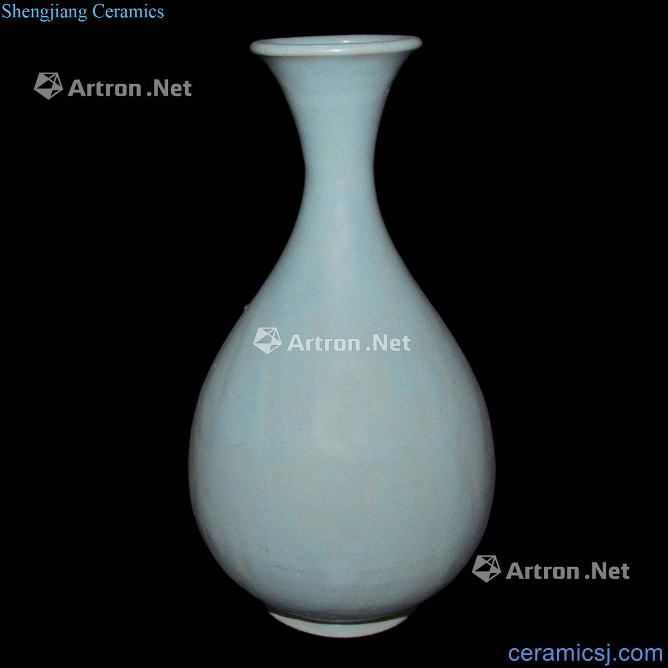 Song powder blue glaze okho spring bottle