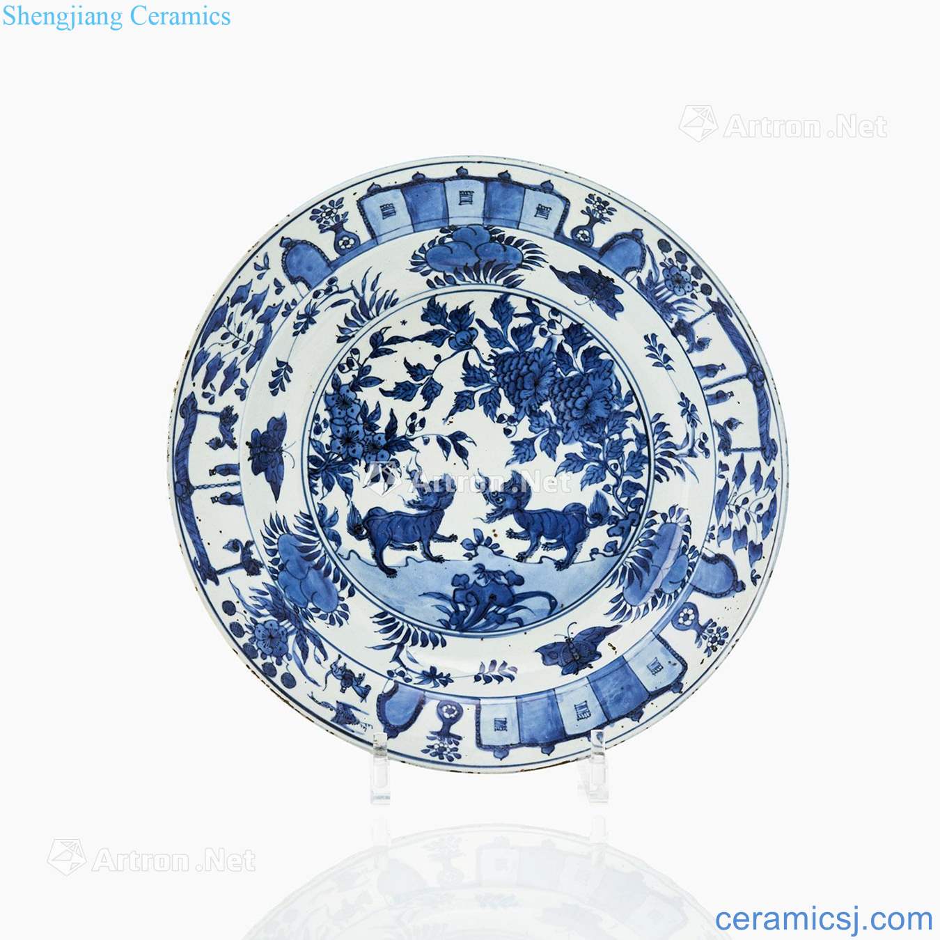 Ming wanli (1590) rare export Portugal blue and white