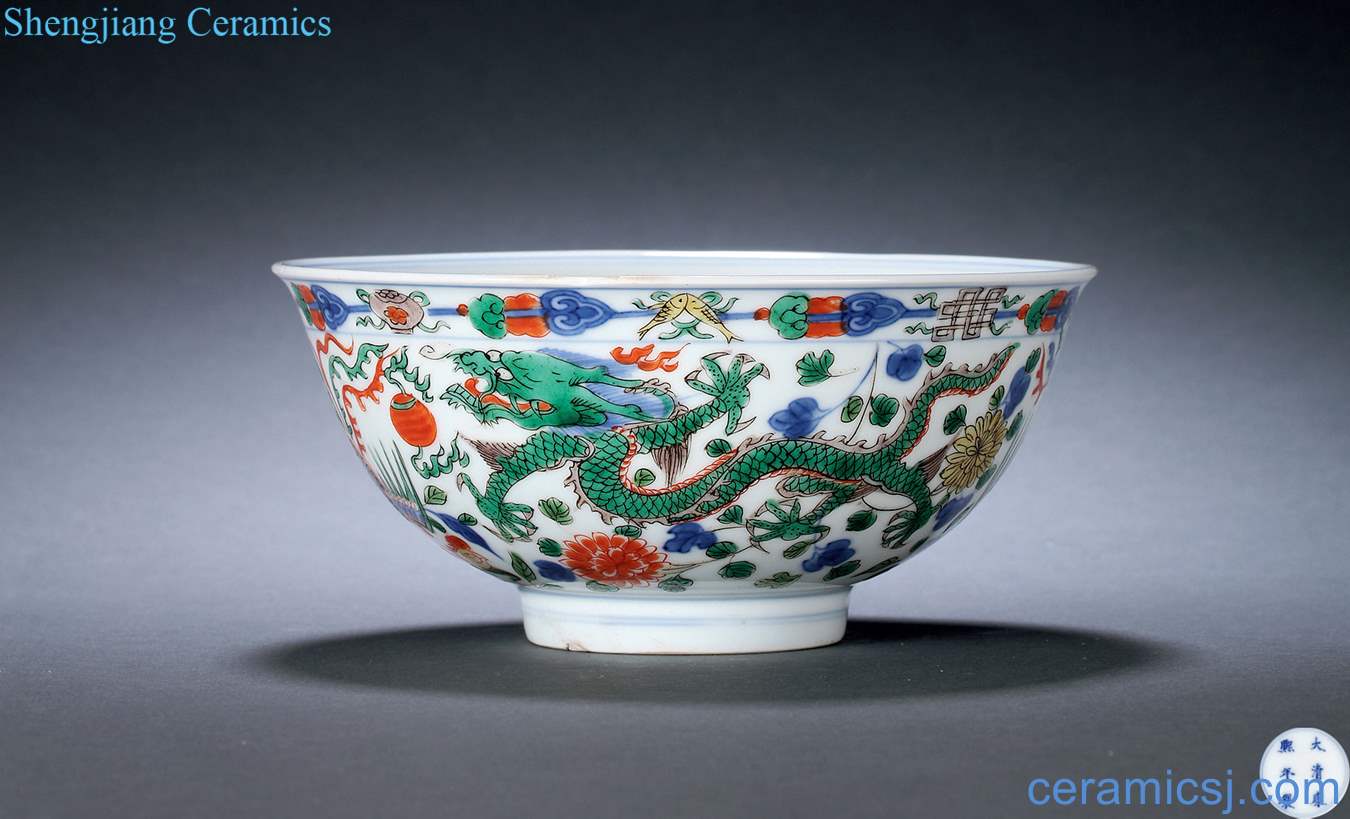 The qing emperor kangxi Colorful longfeng bowl