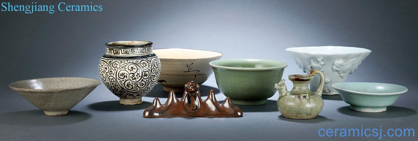 Ming - qing all kinds of dishes, cups, four device (8)