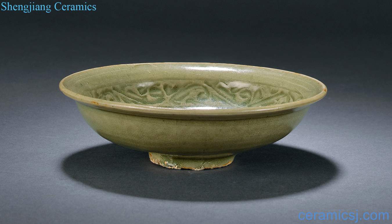 yuan Yao state kiln carved flower tray