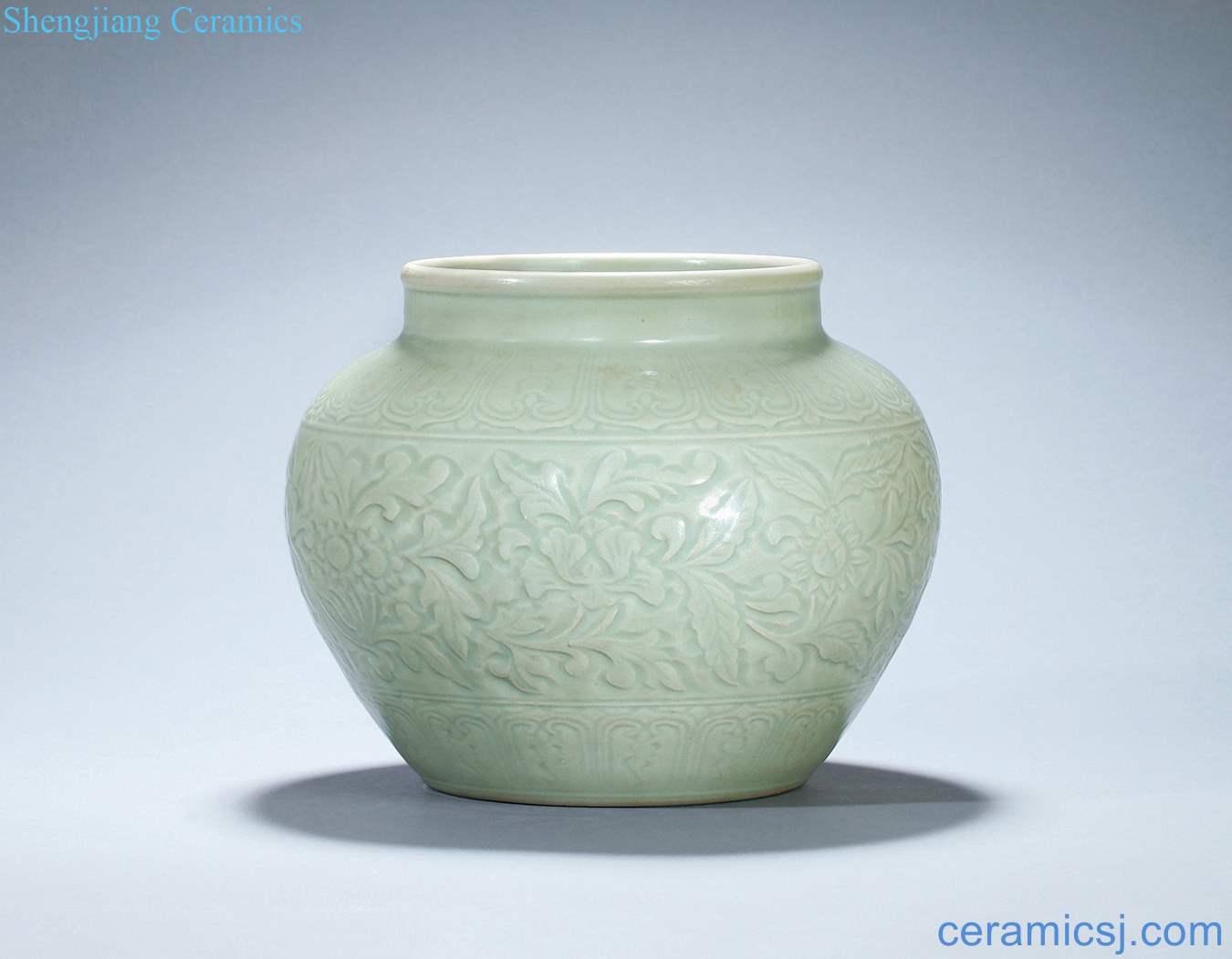 Longquan in early Ming dynasty carved flower pot