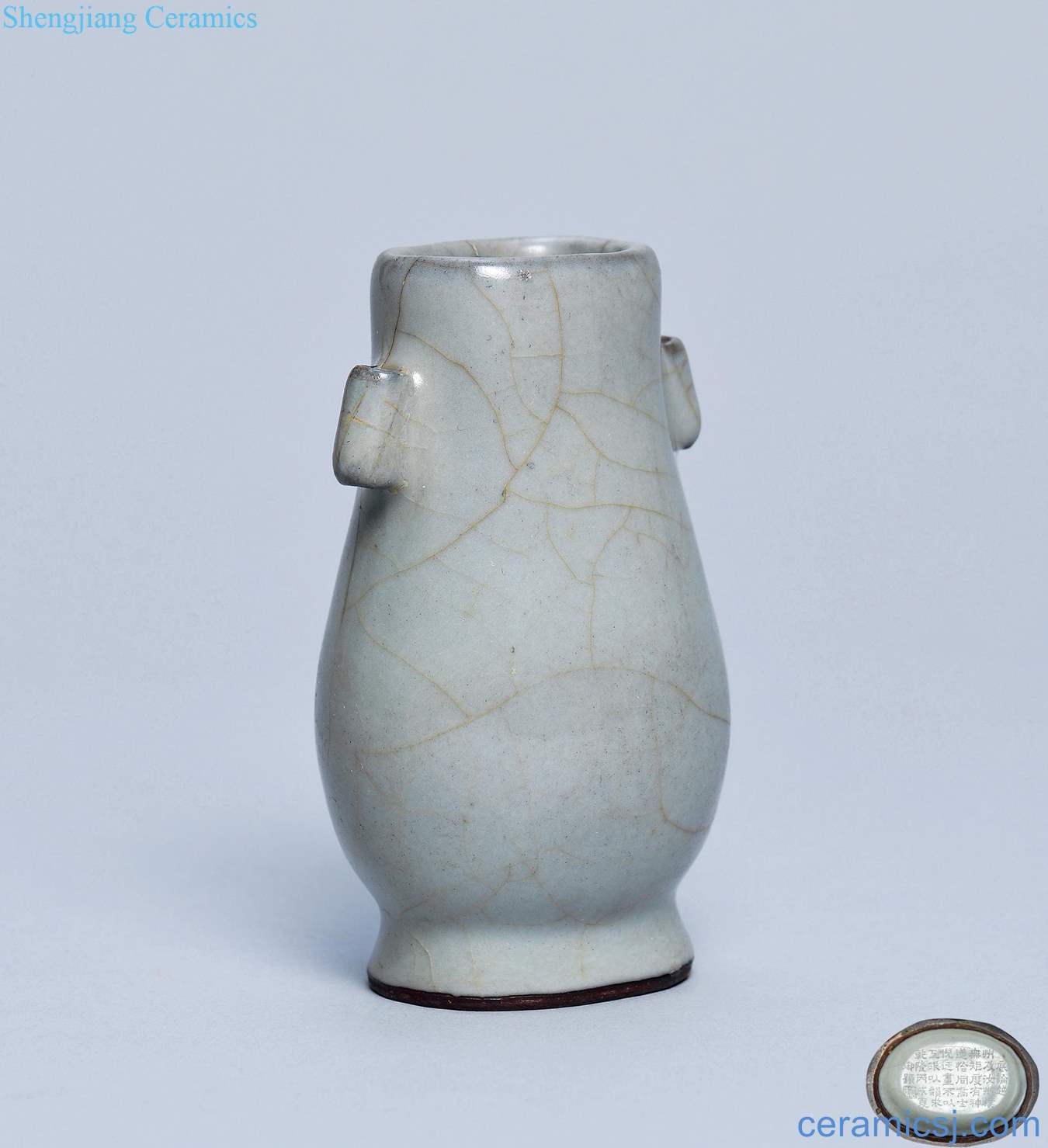 yuan Qianlong imperial kiln penetration ear small pot