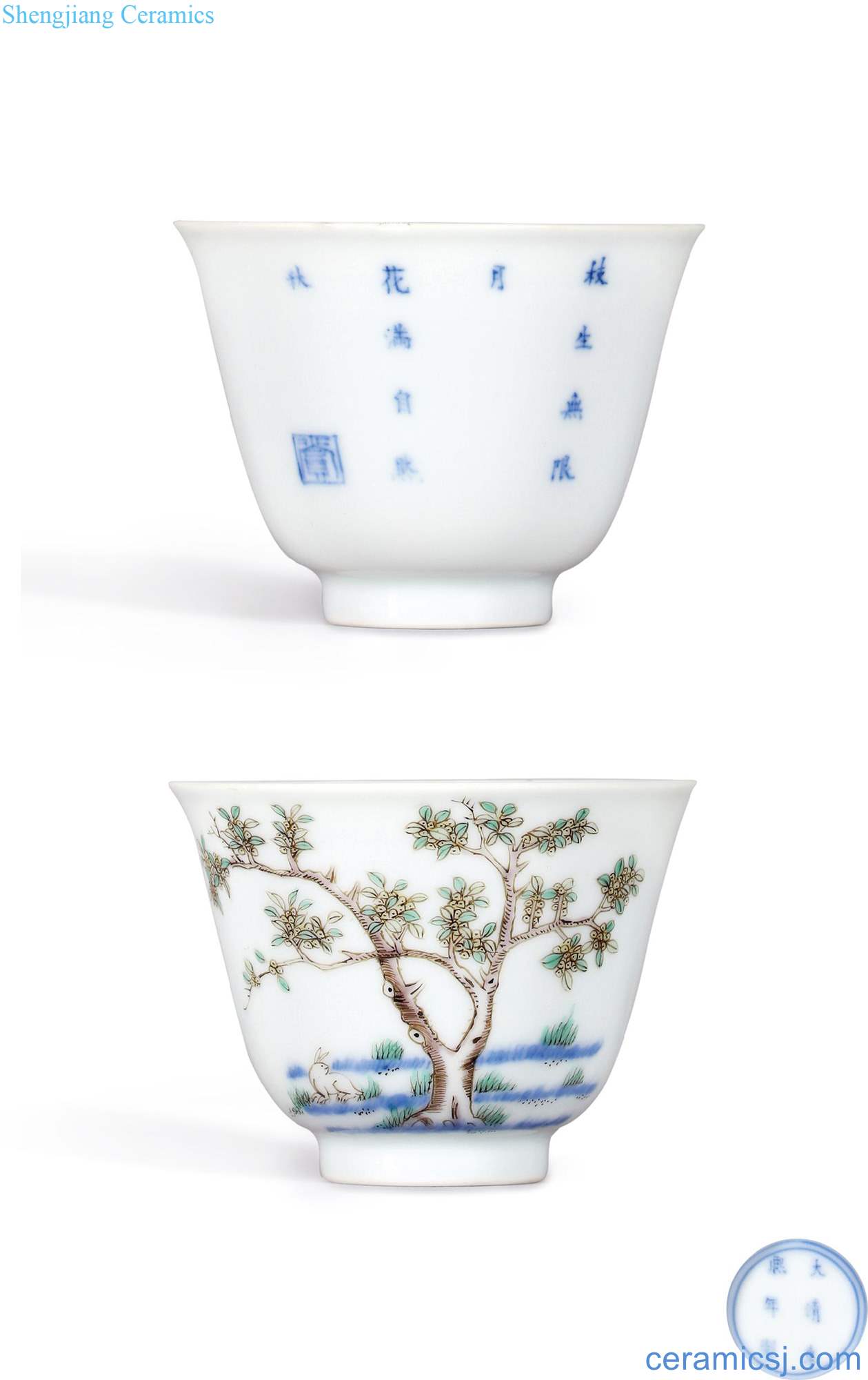 The qing emperor kangxi "August osmanthus" god of cup