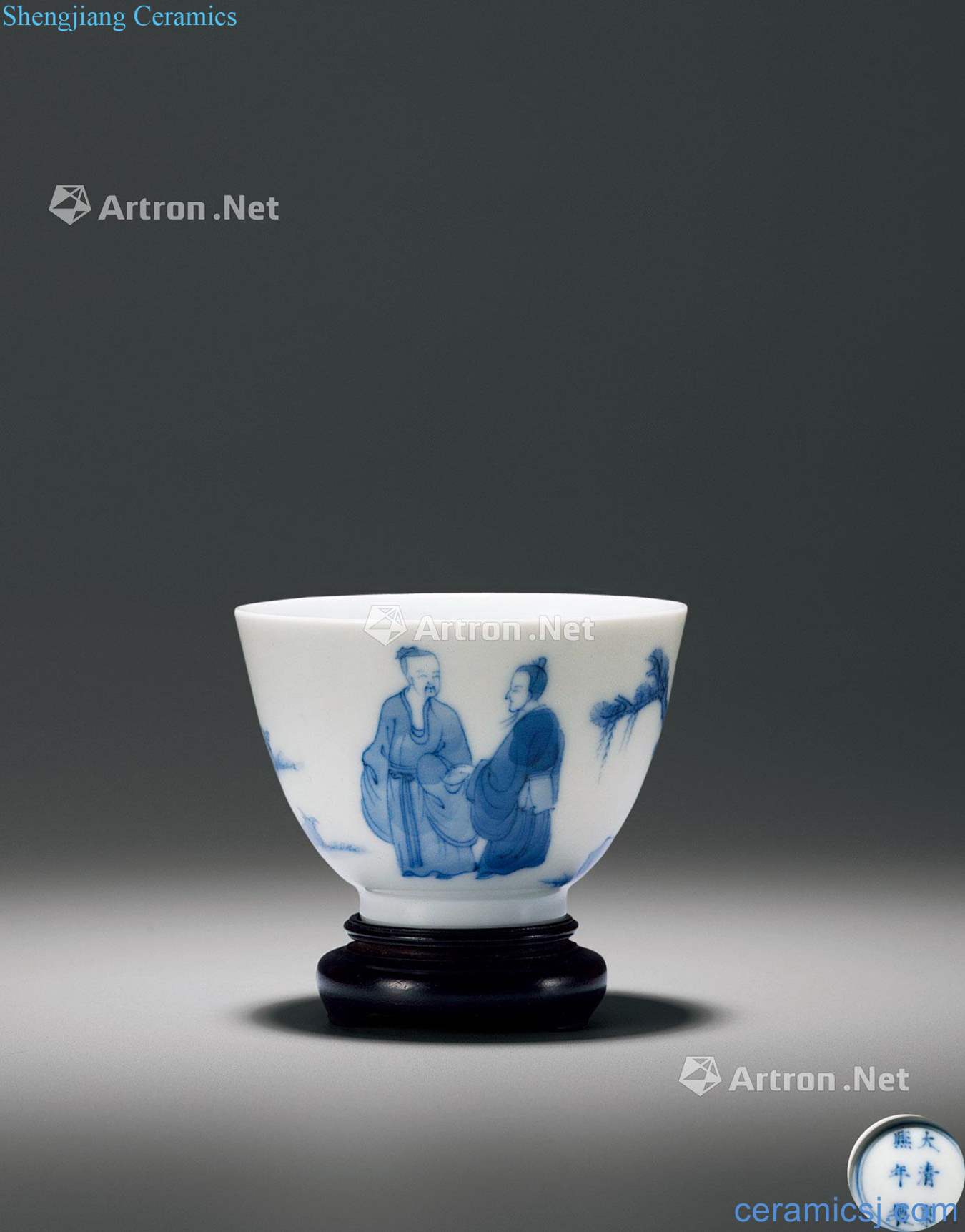 The qing emperor kangxi porcelain dismissed ishinari sheep grain small cup