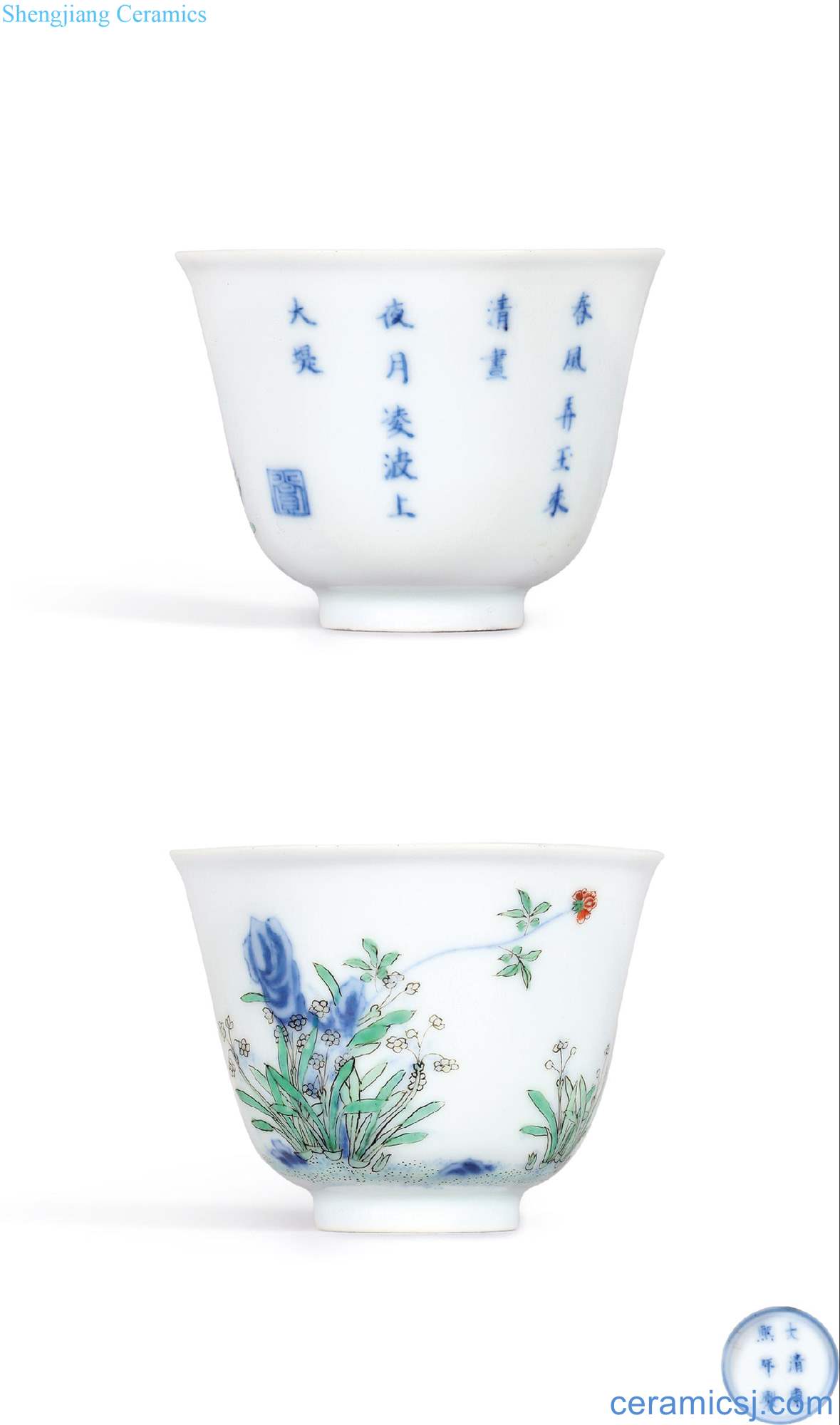 The qing emperor kangxi "December narcissus" god of cup