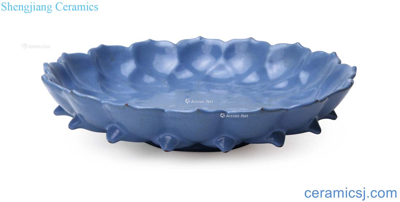 Ming wanli The kiln azure glaze into lotus