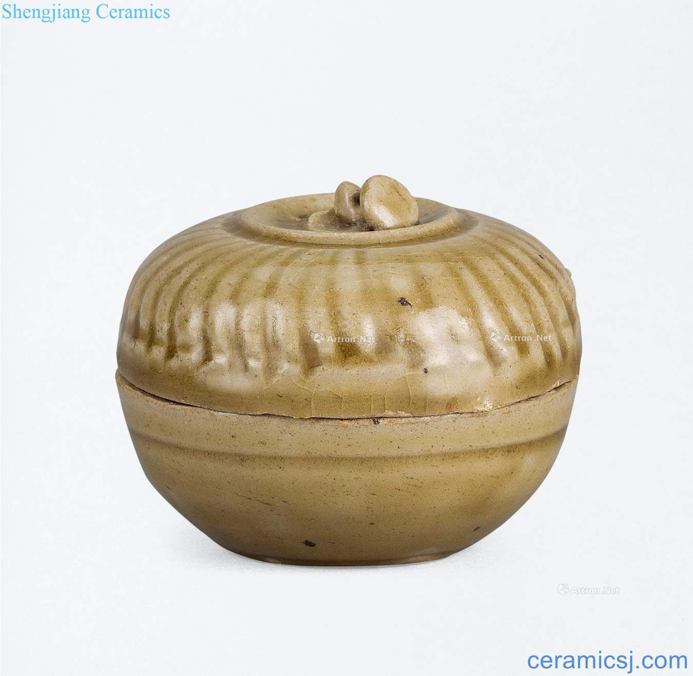 The song dynasty kiln green glaze type cover box