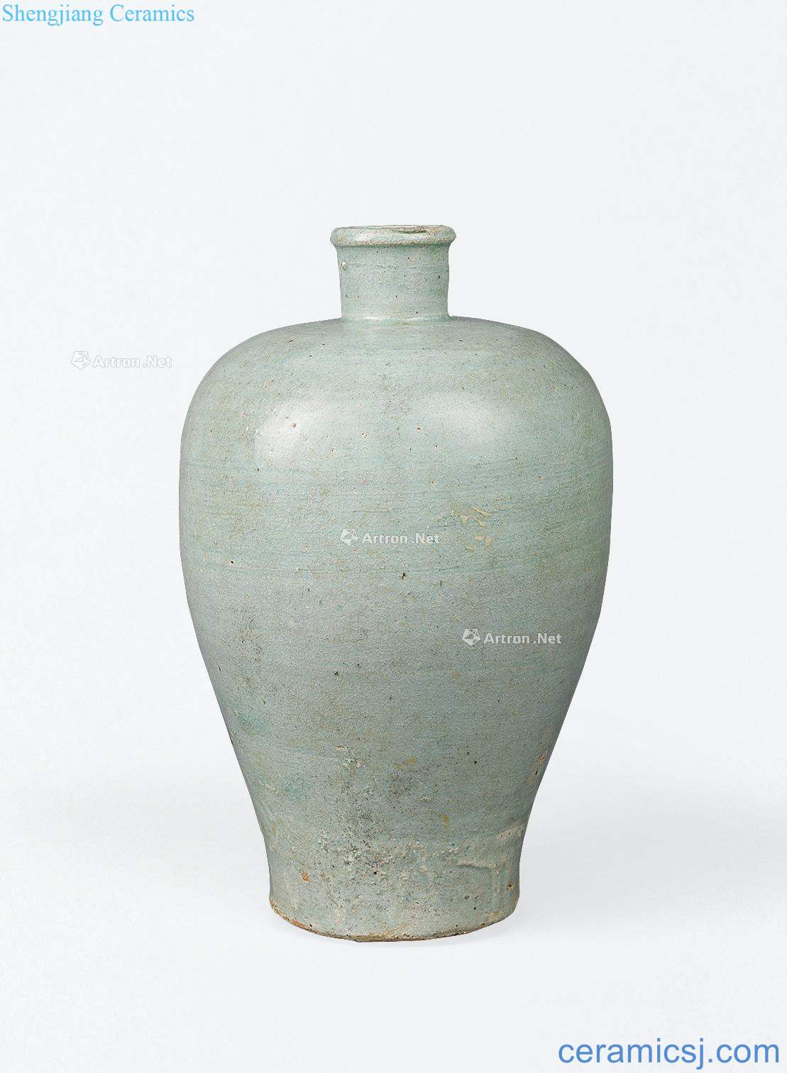 The yuan dynasty blue white glaze and plum bottle