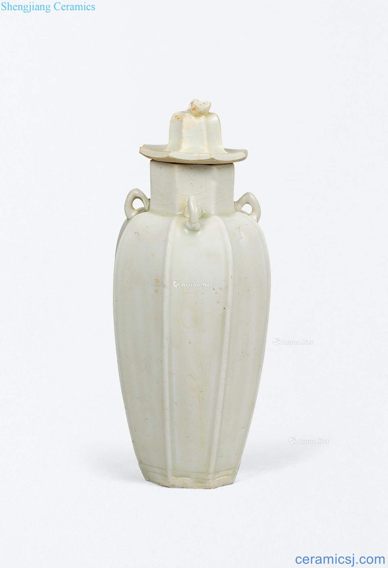 Northern song dynasty Left kiln green craft (four) anise bottle