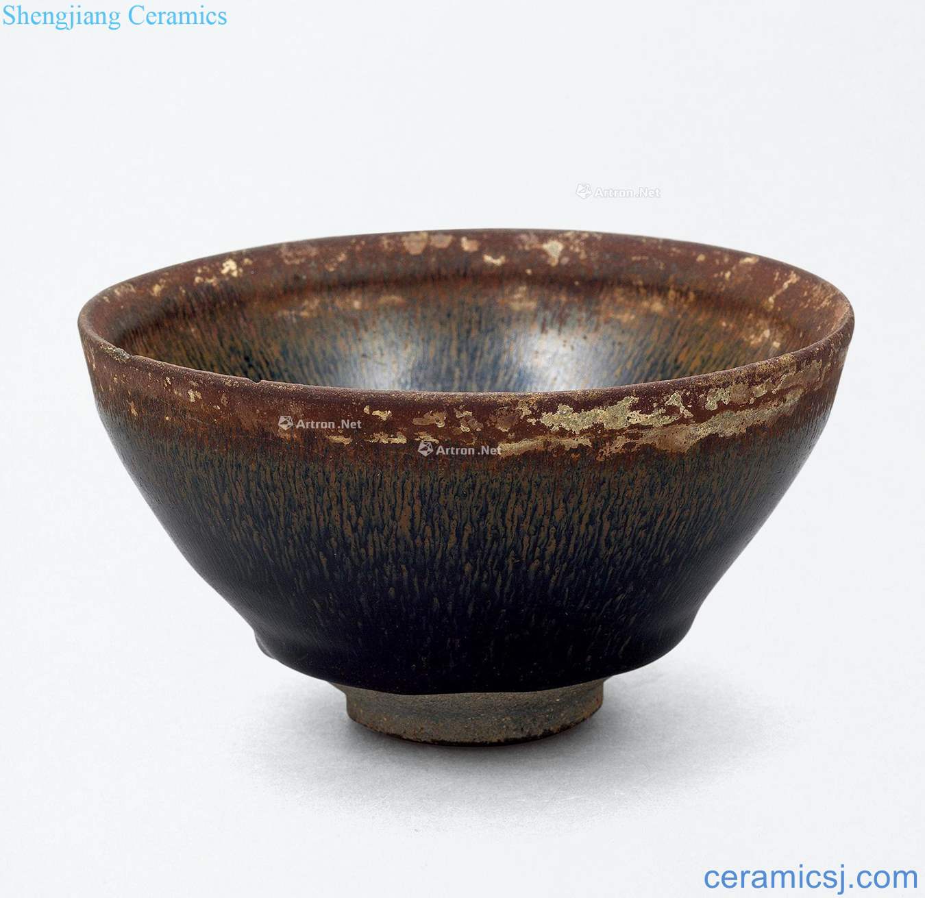 The southern song dynasty To build kilns black glaze TuHao lamp