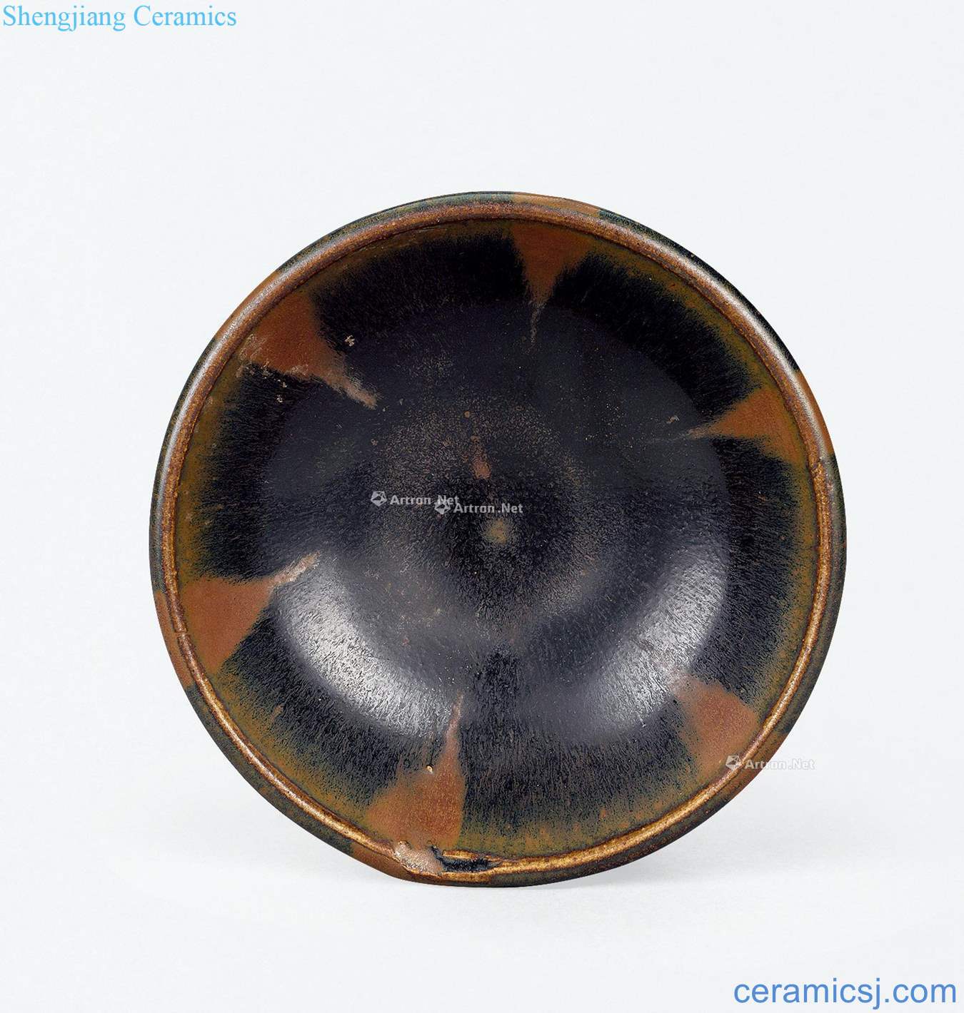 The song dynasty Rusty spot black glaze iron bowl