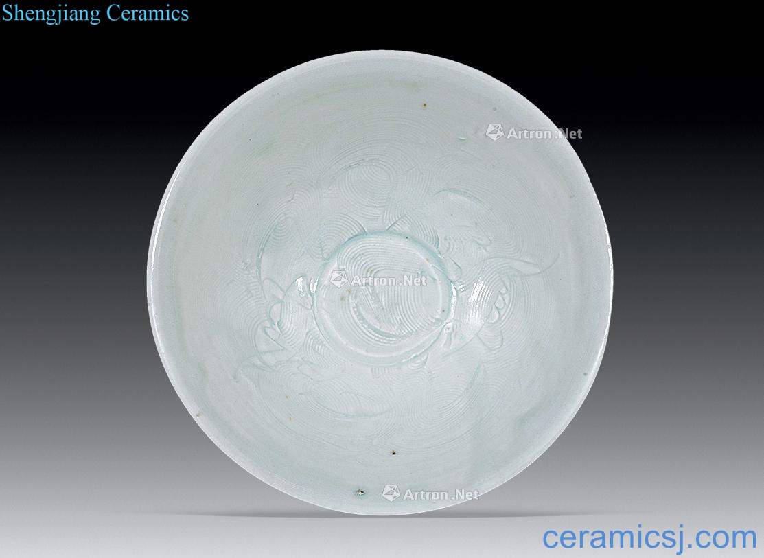 Song green Pisces hand-cut bowl