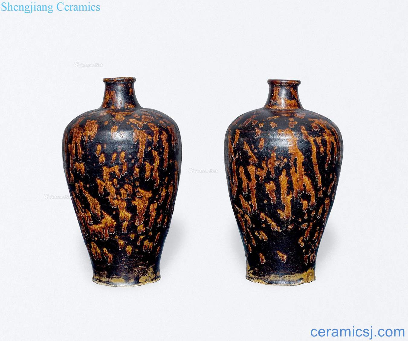 The southern song dynasty Jizhou kiln tabby plum bottle (a)