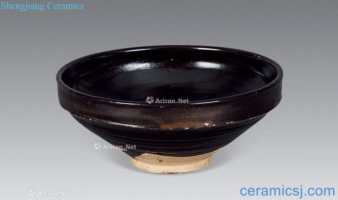 Gold/yuan Magnetic state kiln black glaze bowls