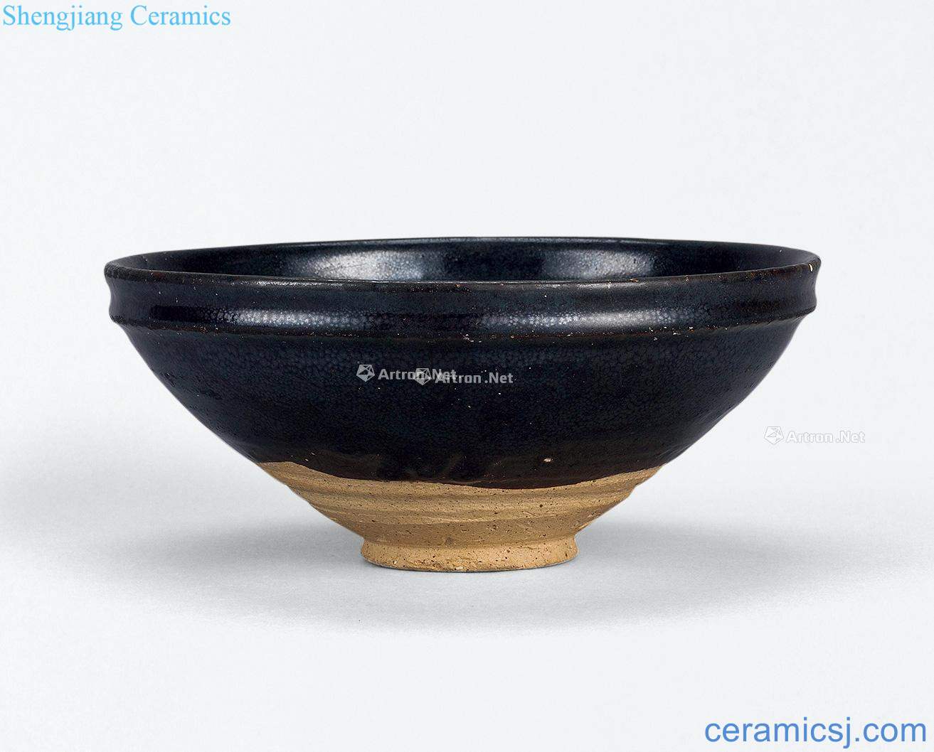 Jin black glaze silver oil big bowl