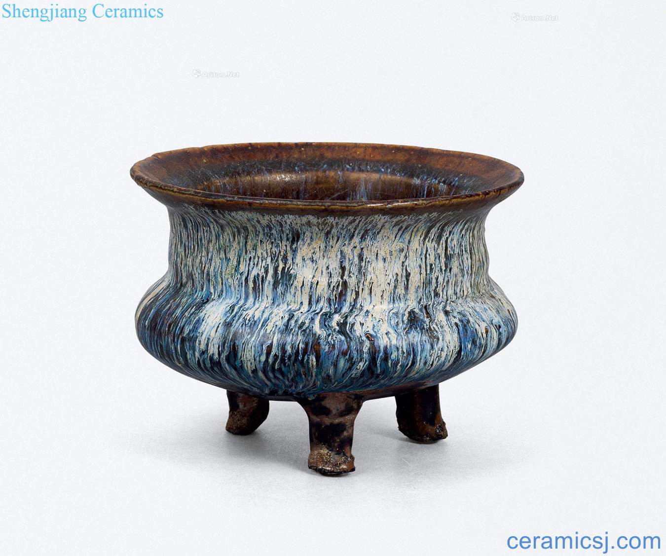 Southern song dynasty blue xiba kiln kiln incense burner