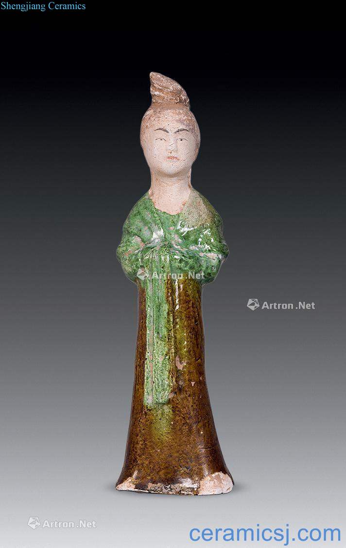 Tang sancai female figurines