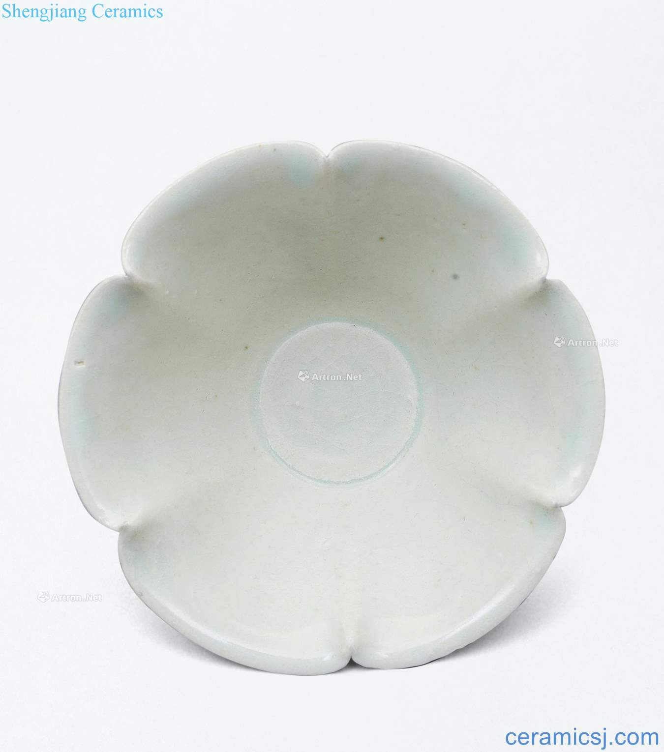 The song dynasty Left kiln green craft flower lamp