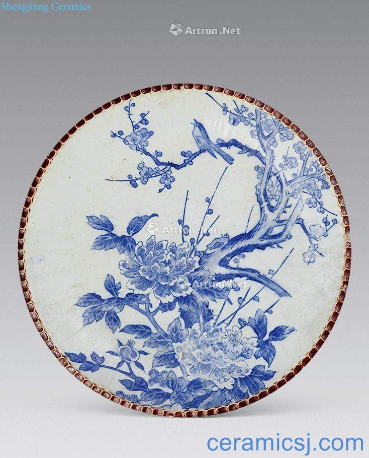 qing Blue and white flowers and birds album