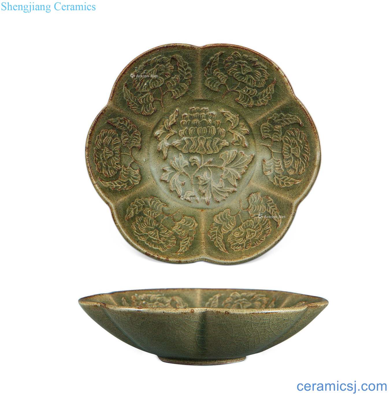 Northern song dynasty yao kwai mouth state kiln celadon printing plate