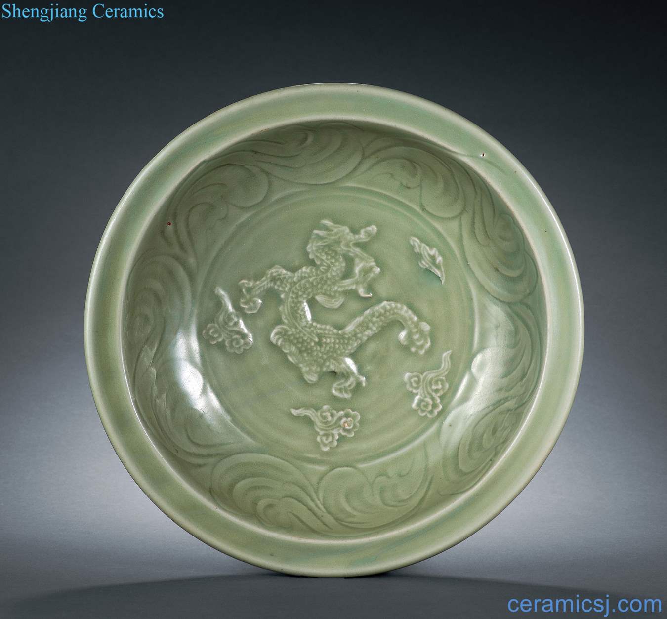 yuan Longquan celadon stamps YunLongWen plate