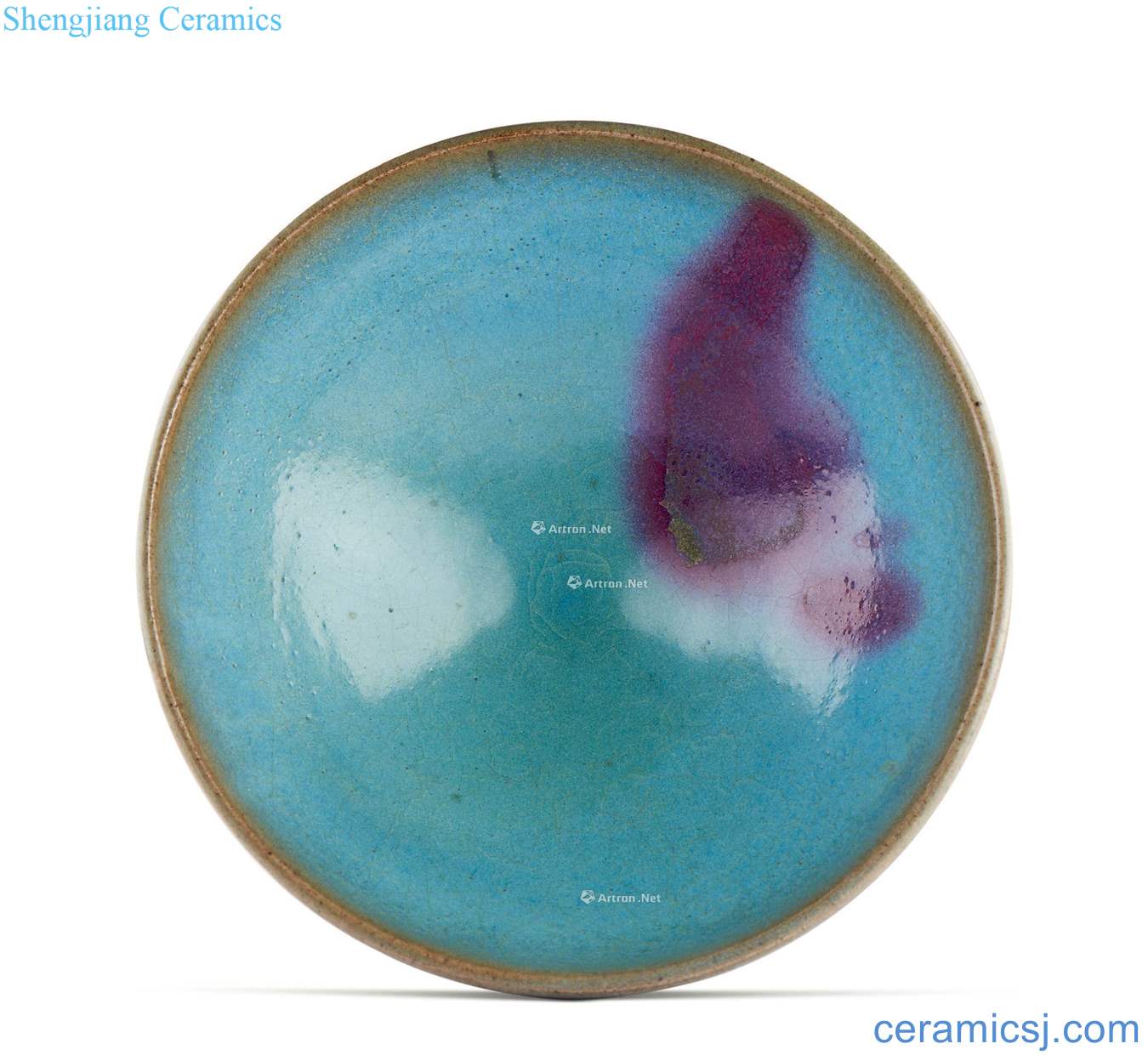 yuan Pa purple sky blue glaze bowls