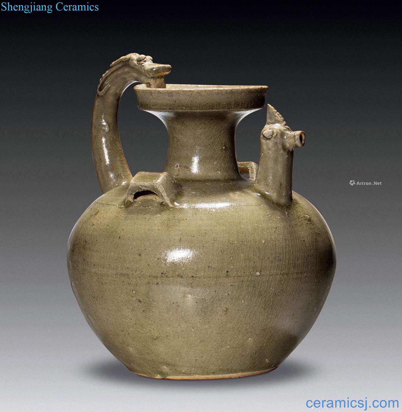 Western jin dynasty, the kiln celadon zito pot