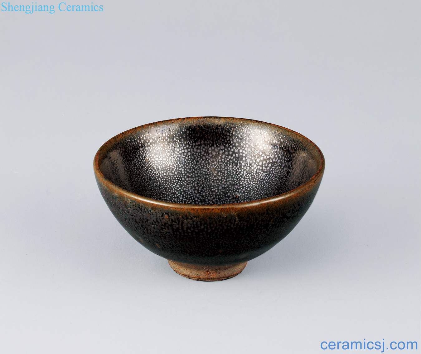 Gold (1115-1234), the black glaze oil droplets small bowl
