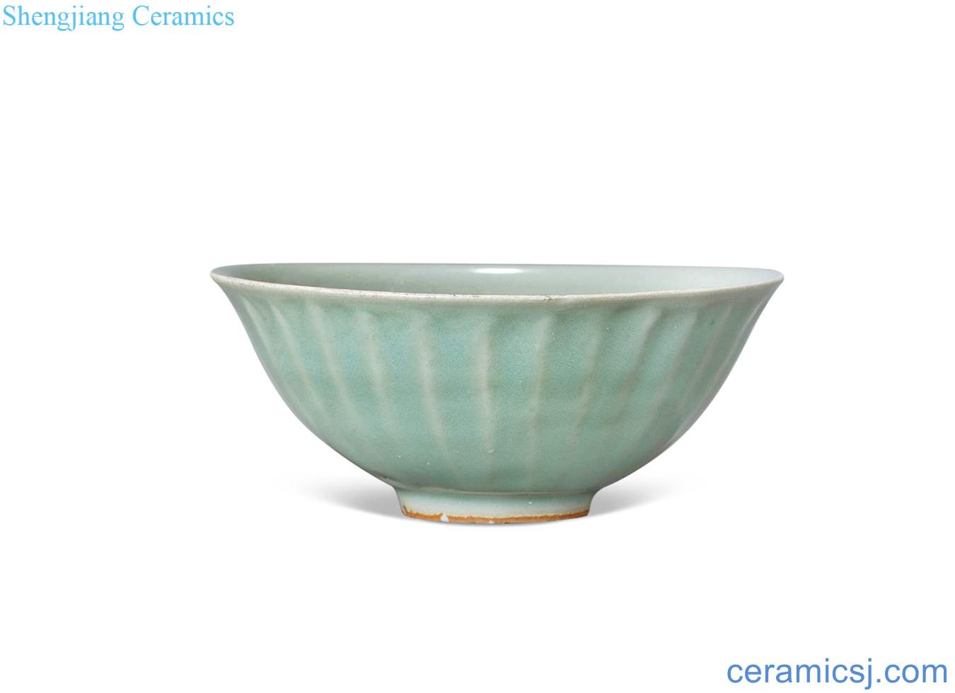 The southern song dynasty Longquan celadon glaze lotus pattern bowl