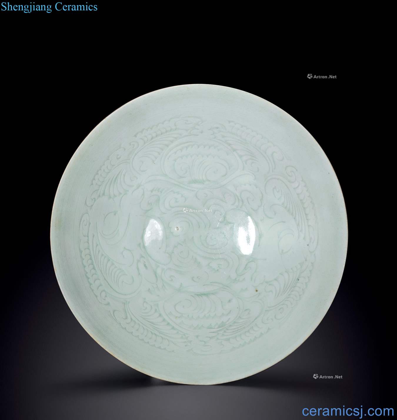 The song dynasty shadow baby bowl of green