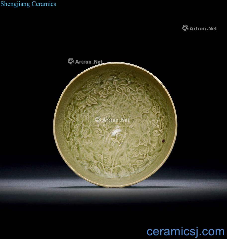 The song dynasty Yao state kiln peony grains lamp