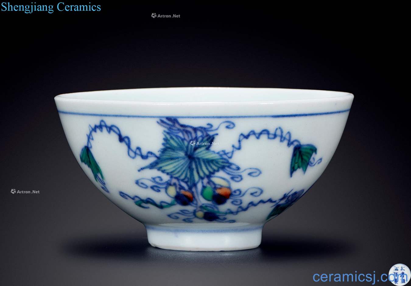 Qing dynasty yongzheng bucket six cup
