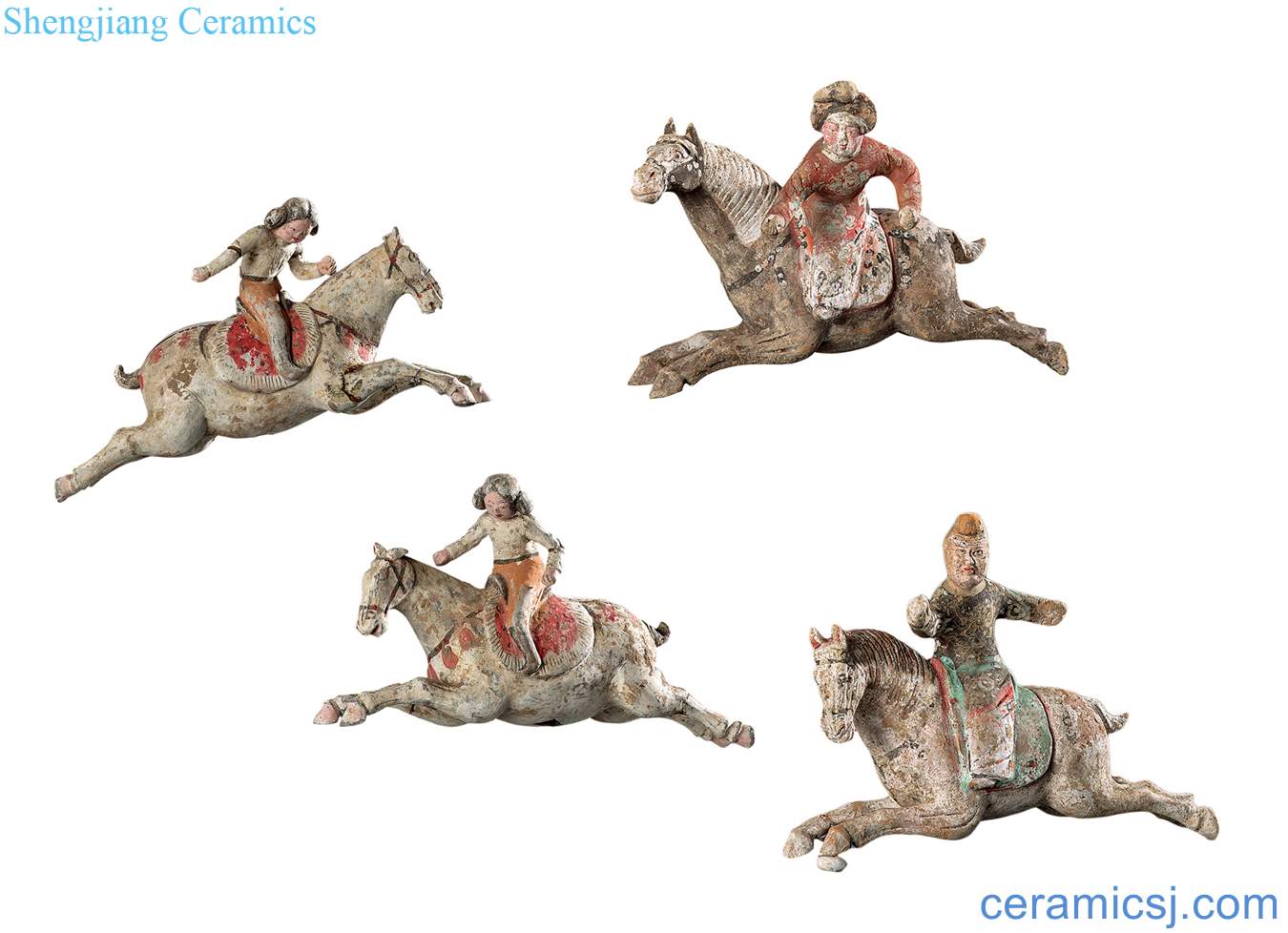Tang ceramic polo characters (group a)