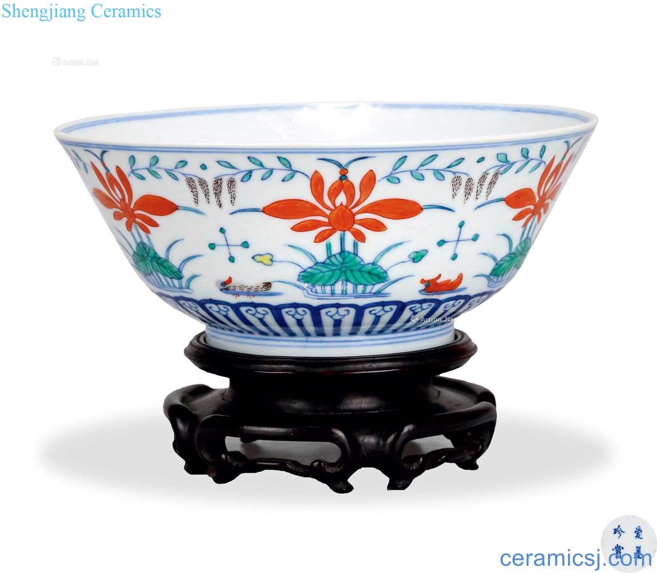 The qing emperor kangxi colorful lotus pond refined taste dishes