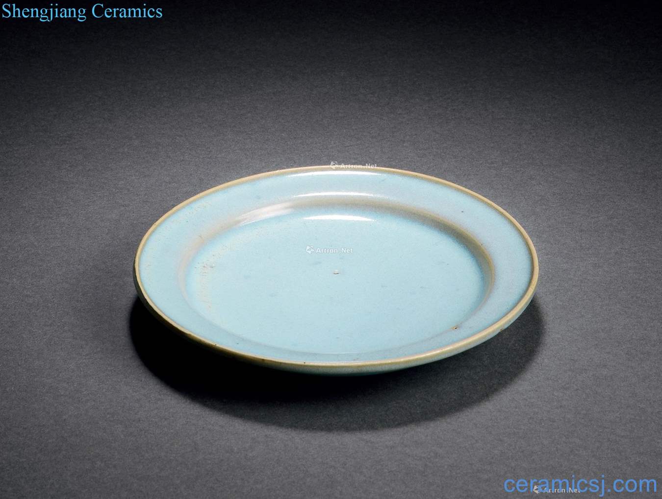 Northern song dynasty Sky blue glaze masterpieces fold along the plate