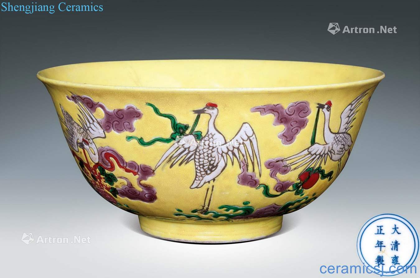 qing The color yellow glaze James t. c. na was published green-splashed bowls