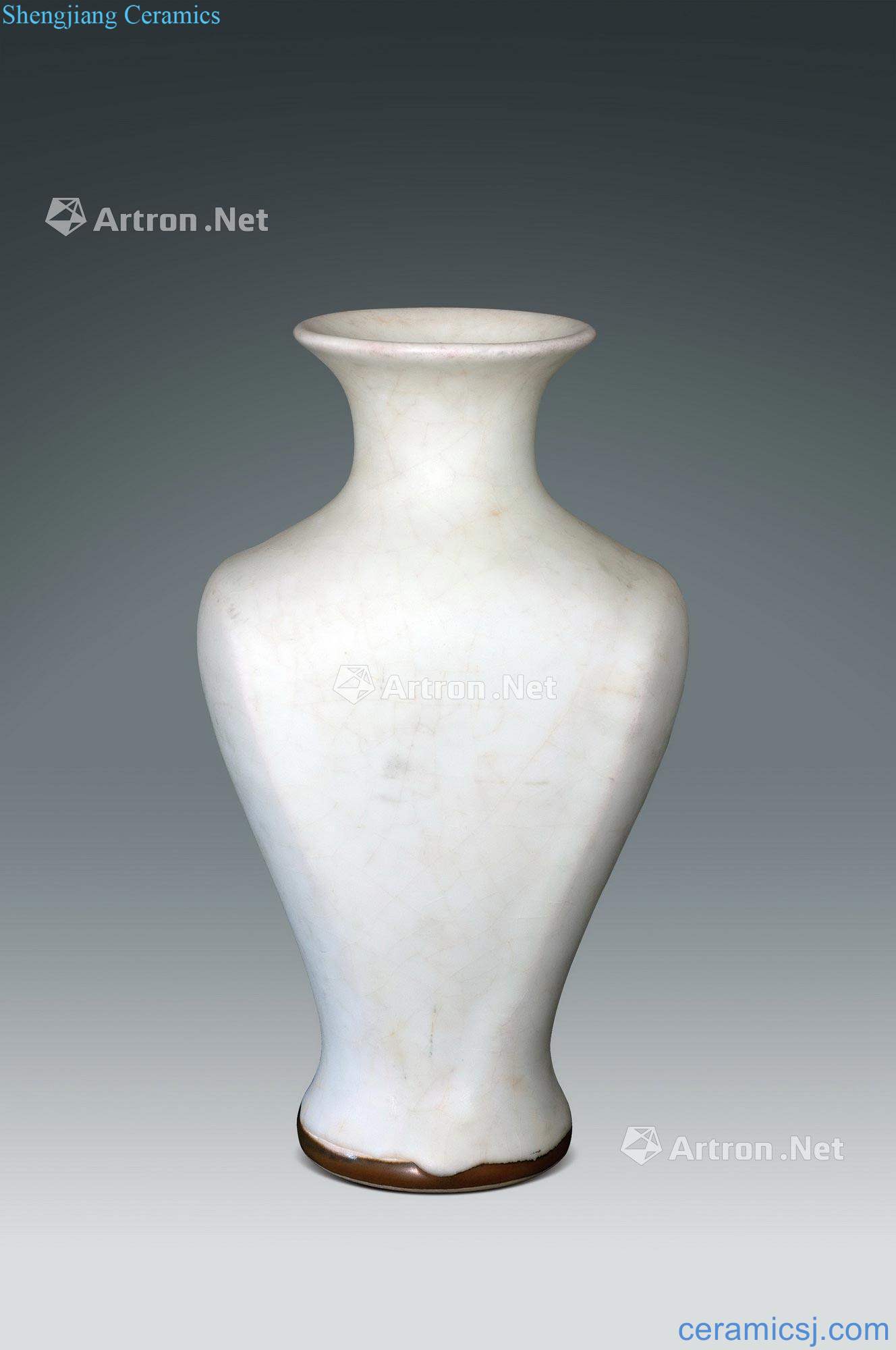 Bright white glaze bottle