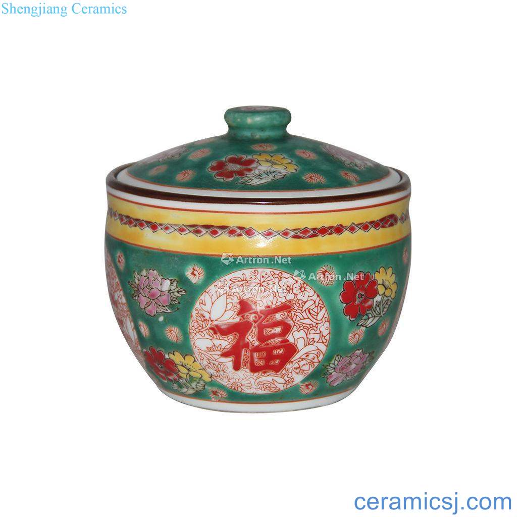 In the qing dynasty powder enamel pot