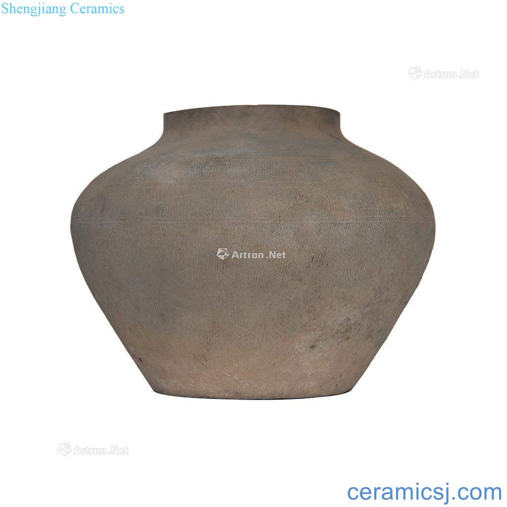 The western han dynasty pottery plating tank