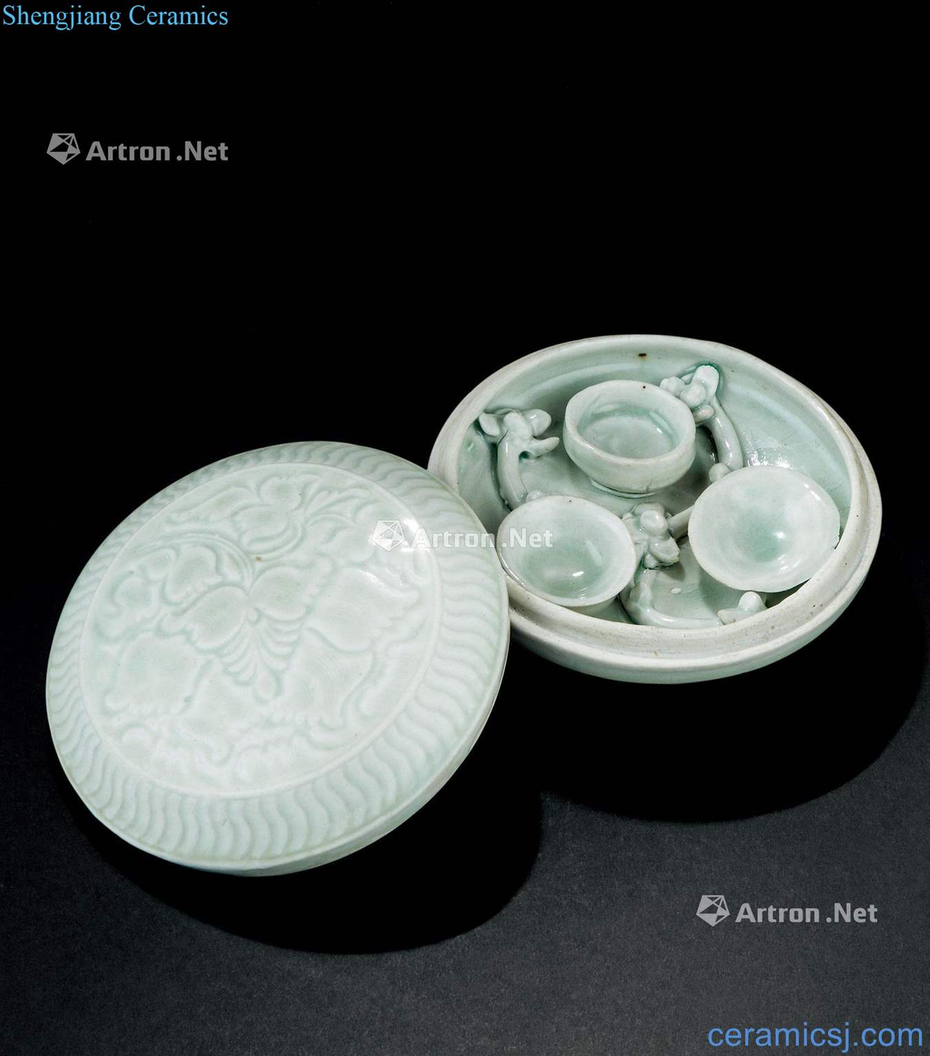 Northern song dynasty (960-1127), green carved flower boxes