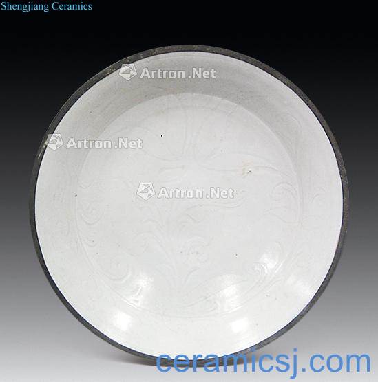 The song dynasty kiln printed silver edge bowl