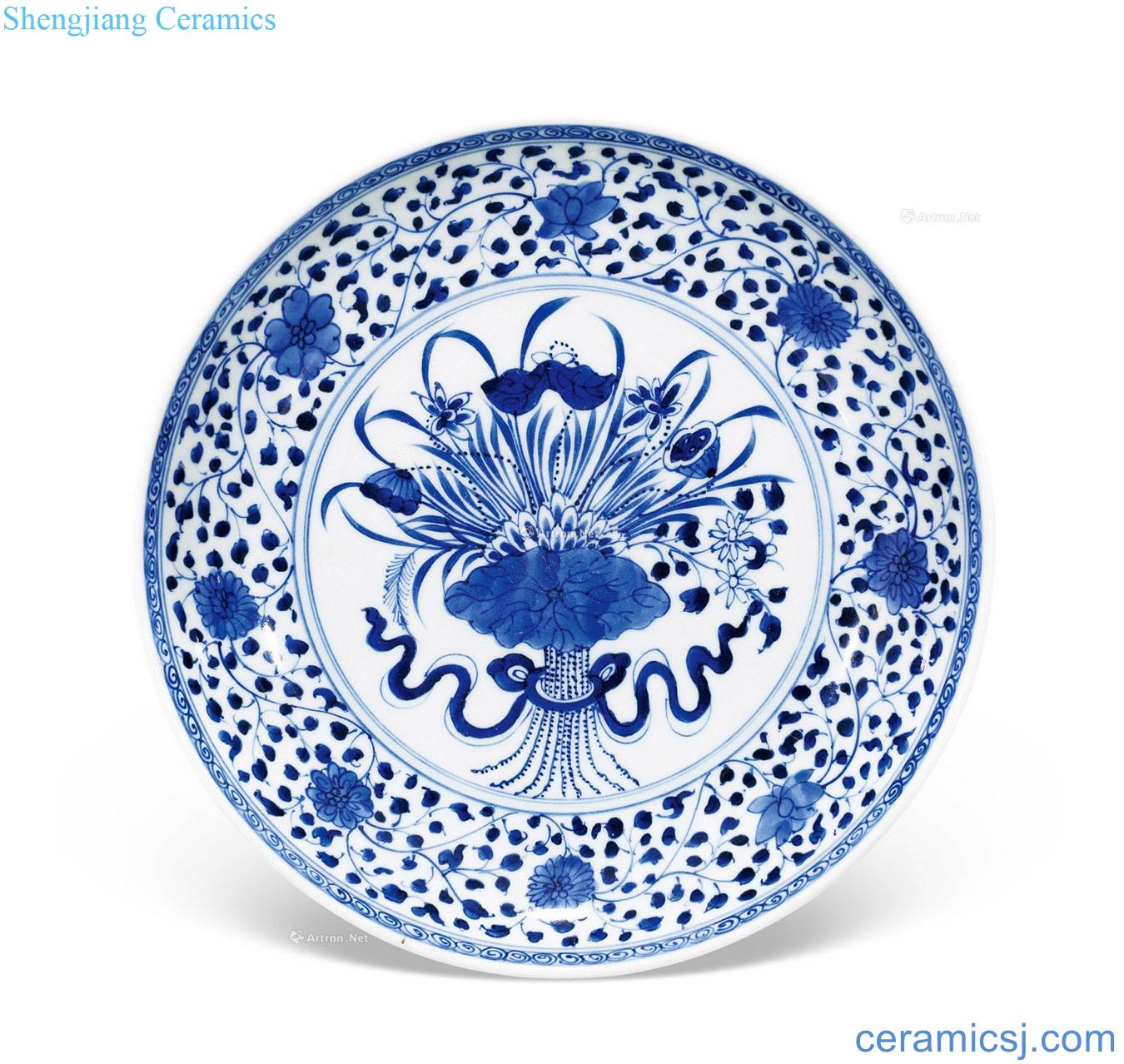 Qing qianlong Blue on a tray