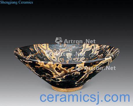 The song dynasty jizhou kiln kiln flower glaze bowls
