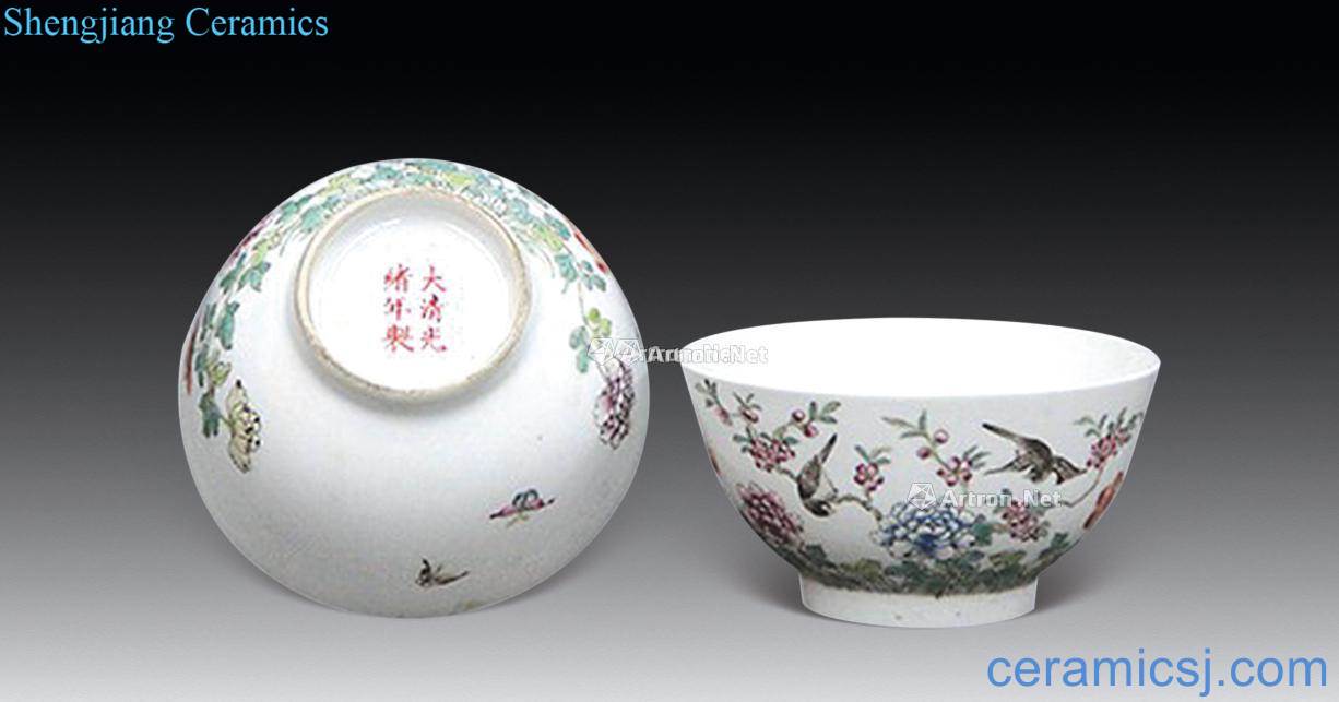 The powder enamel bowls reign of qing emperor guangxu (a)