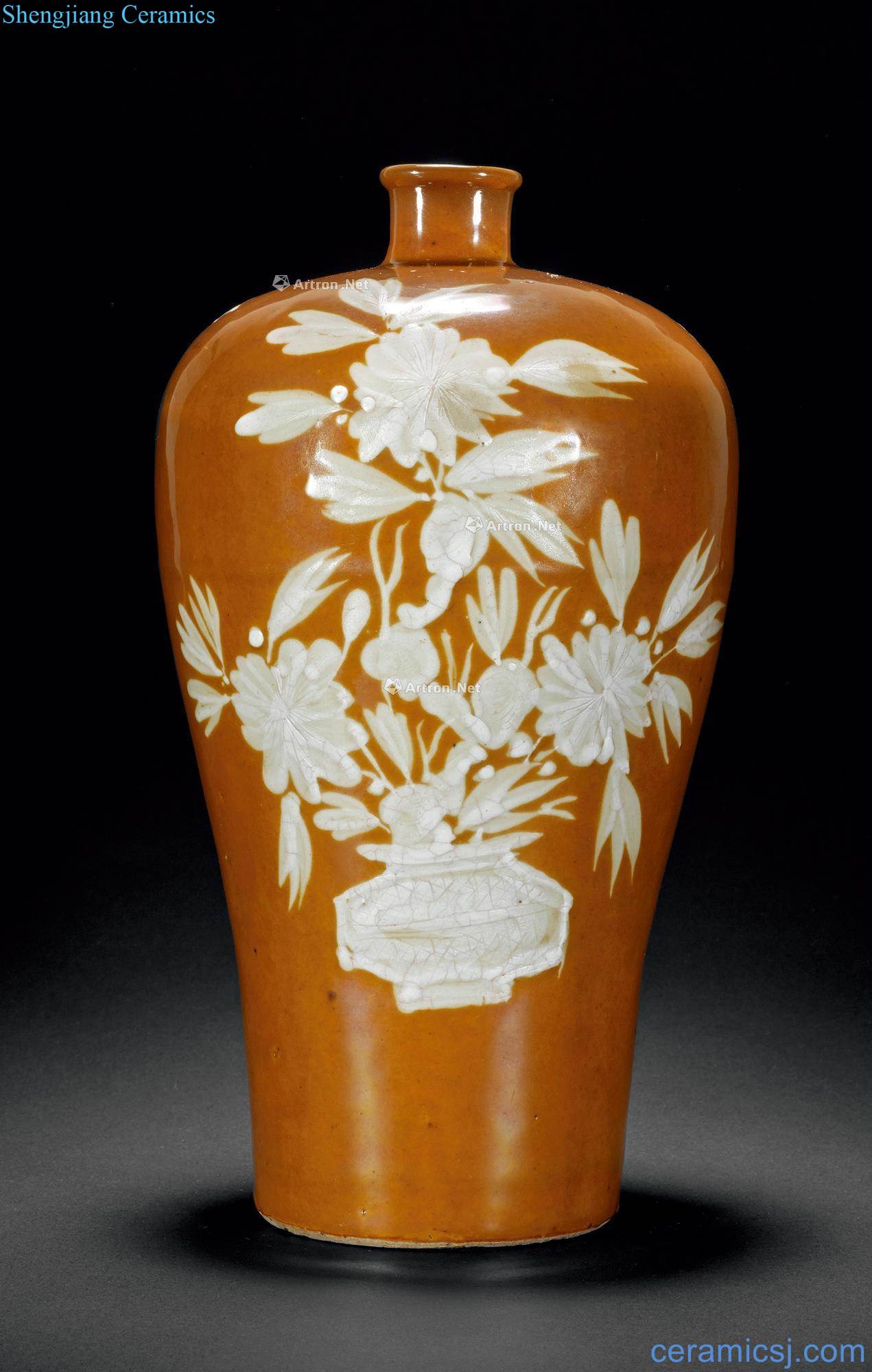 Ming wanli White sauce glaze mei bottle